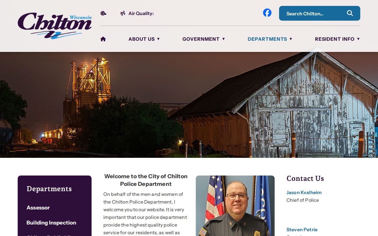 Calumet County Chilton Police Department arrest-record source