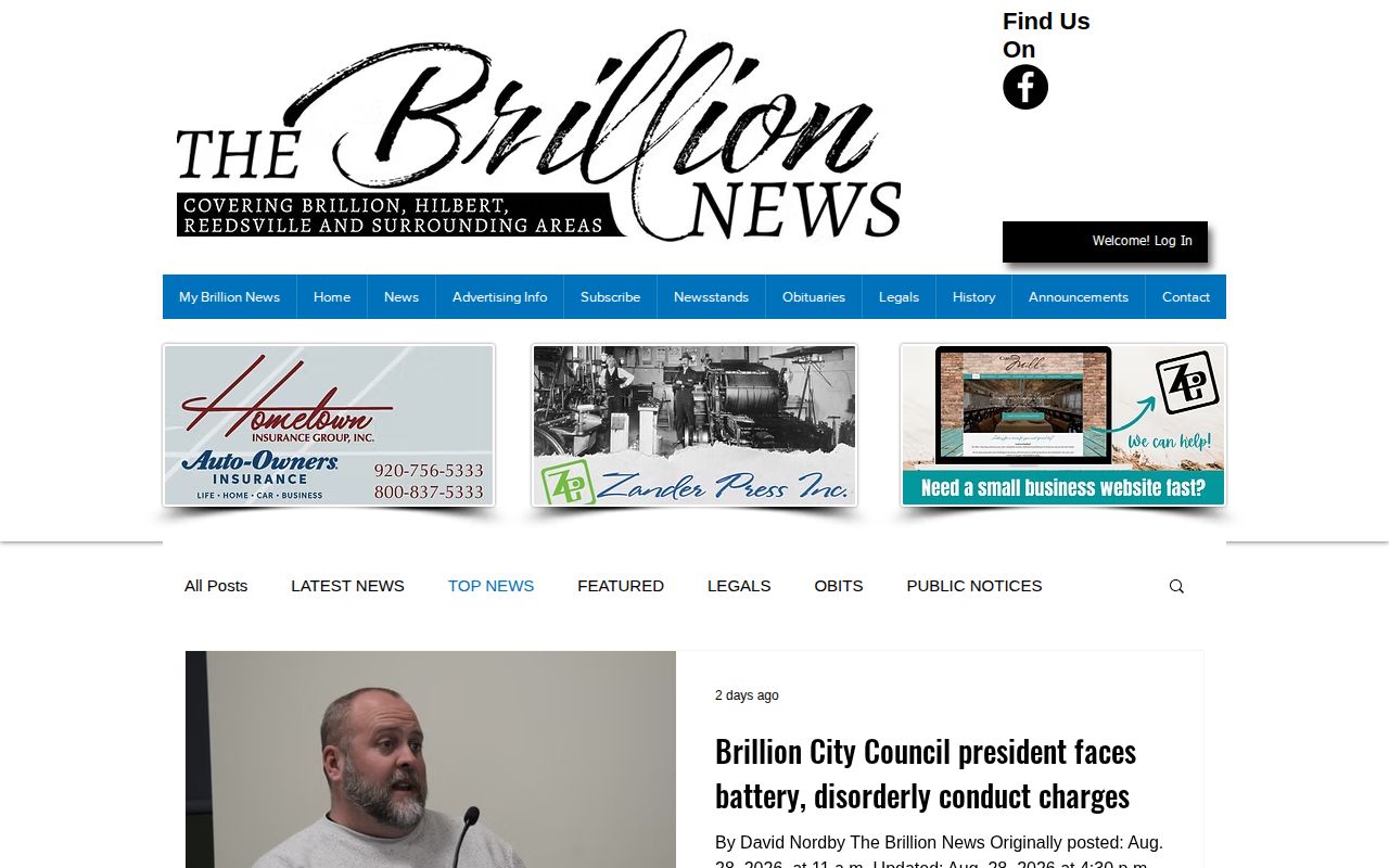 The Brillion News top-news archive